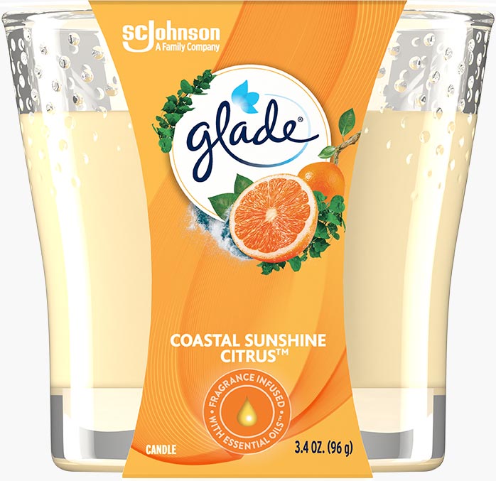 Glade® Coastal Sunshine Citrus Candle