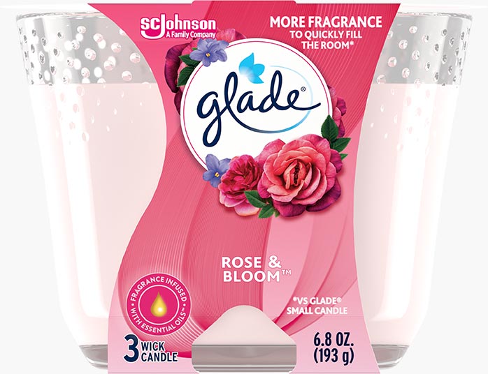 Glade® Rose & Bloom™ 3-Wick Candle