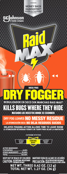 Raid Max® Mess Free Dry Fogger