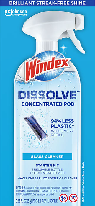 Windex® Dissolve™ Concentrated Pod Glass Cleaner