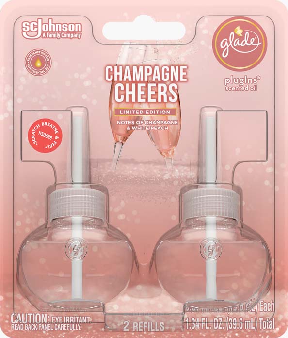 Glade® Champagne Cheers PlugIns® Scented Oil Refills