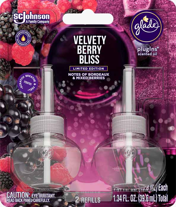 Glade® Velvety Berry Bliss PlugIns® Scented Oil Refills