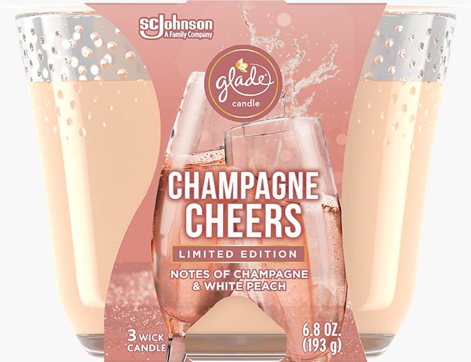 Glade® Champagne Cheers 3-Wick Candle