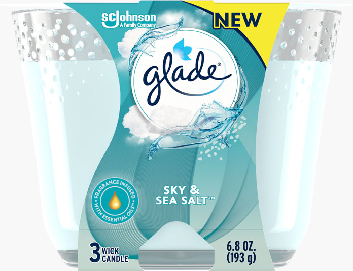 Glade® Sky & Sea Salt 3-Wick Candle