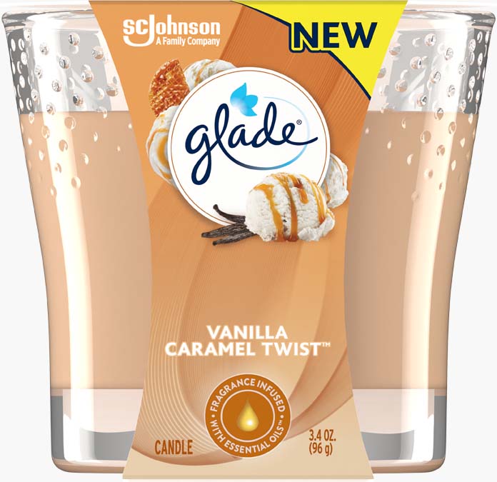 Glade® Vanilla Caramel Twist Candle