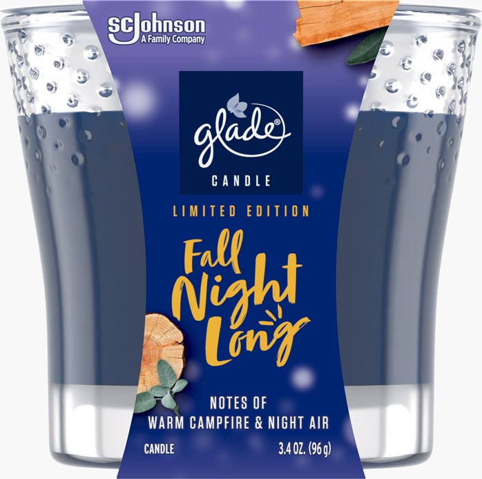 Glade Fall Night Long Candle