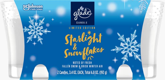 Glade® Starlight & Snowflakes Candle Twin Pack
