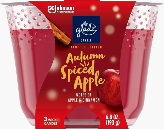 Glade® Autumn Spiced Apple 3-Wick Candle