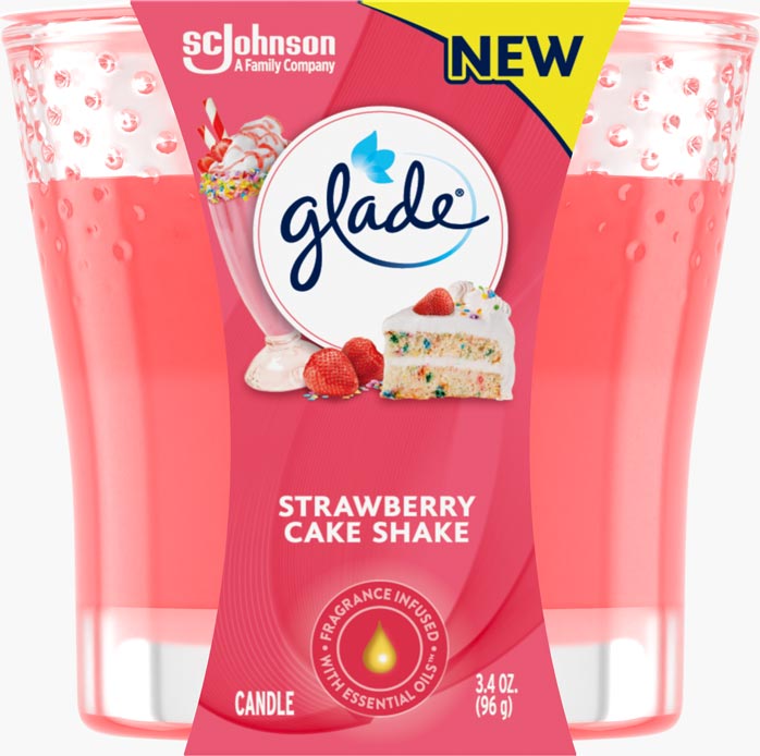 Glade Strawberry Cake Shake Candle