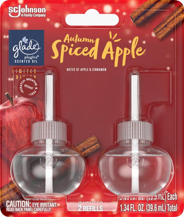 Glade® Autumn Spiced Apple PlugIns® Scented Oil Refills