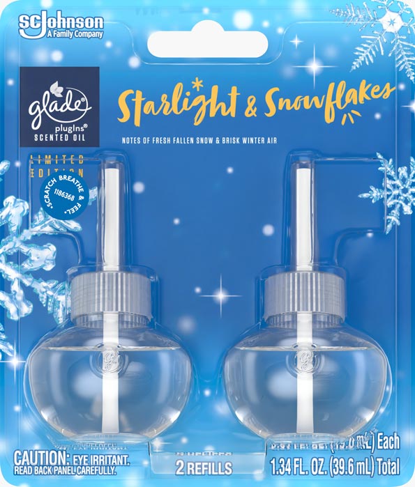 Glade® Starlight & Snowflakes PlugIns® Scented Oil Refills