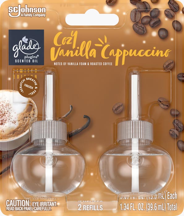 Glade® Cozy Vanilla Cappuccino PlugIns® Scented Oil Refills