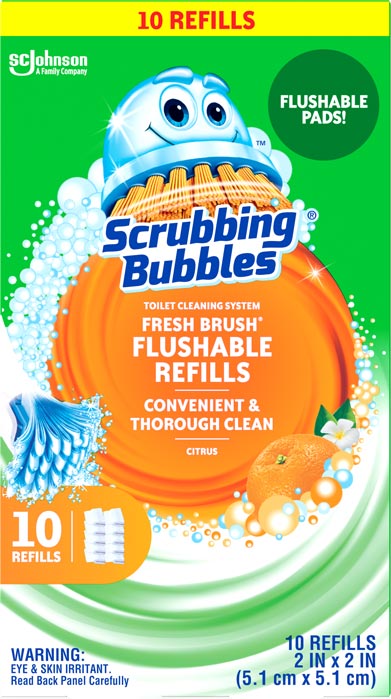 Scrubbing Bubbles® Fresh Brush® Toilet Cleaning System - Flushable Refills