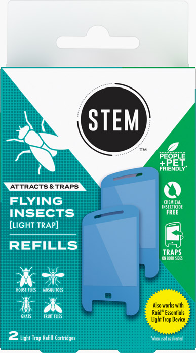 STEM Attracts & Traps Flying Insects [Light Trap] Refills