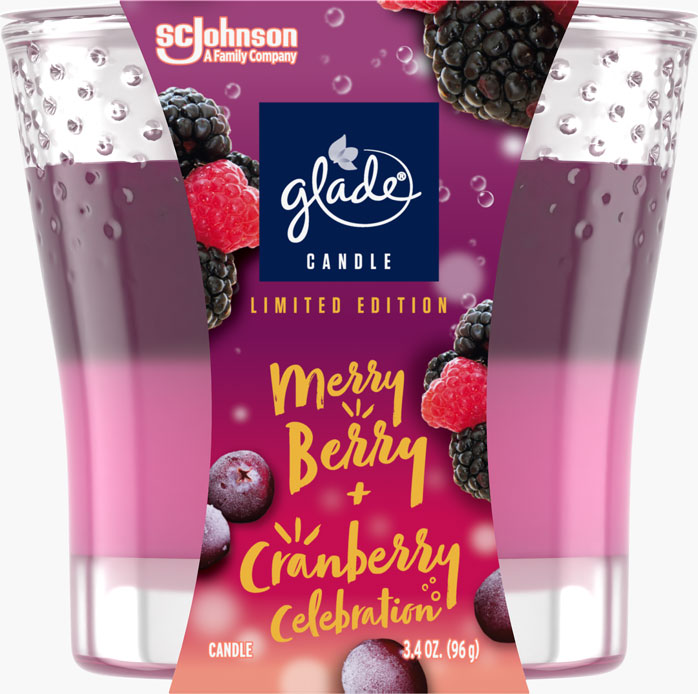 Glade® Merry Berry & Cranberry Celebration Candle 