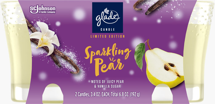 Glade® Sparkling Pear Candle Twin Pack