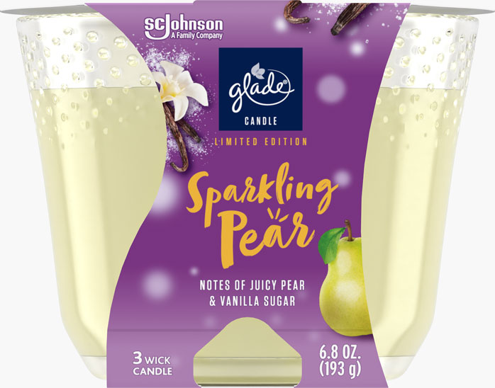 Glade® Sparkling Pear 3-Wick Candle