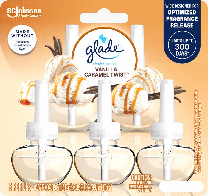 Glade® Vanilla Caramel Twist PlugIns® Scented Oil Refills