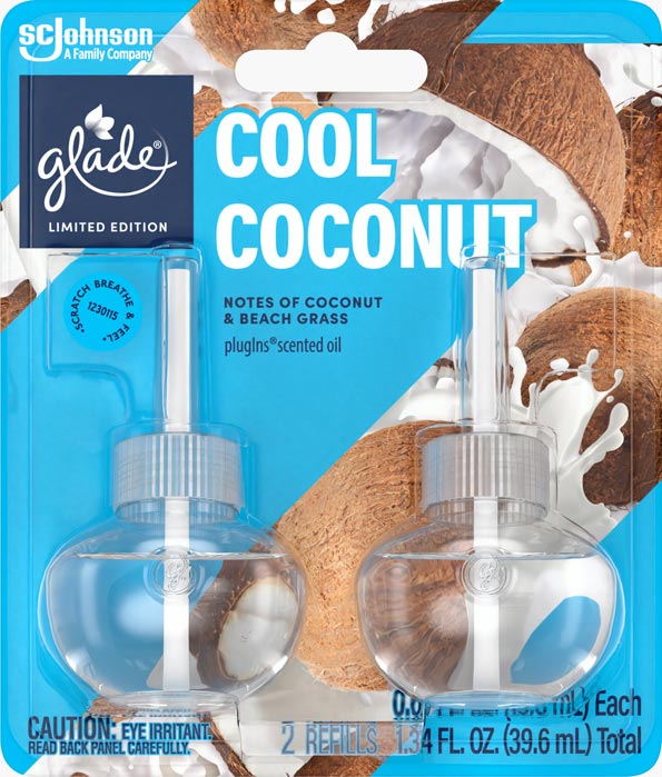 Glade® Cool Coconut PlugIns® Scented Oil Refills