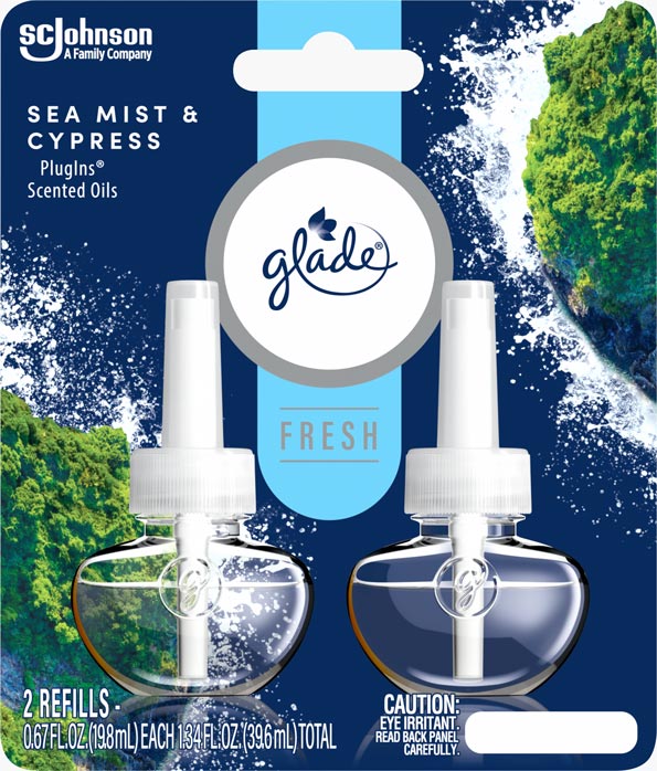 Glade® Sea Mist & Cypress PlugIns® Scented Oil Refills