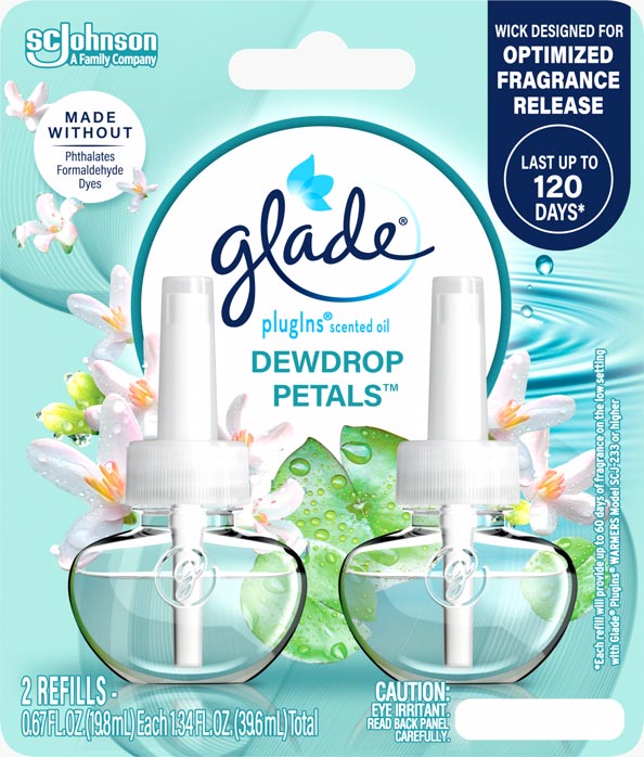 Glade® Dewdrop Petals PlugIns® Scented Oil Refills