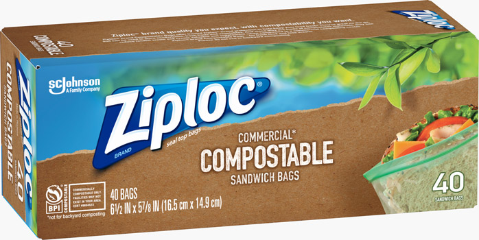 Ziploc® Brand Compostable Sandwich Bags