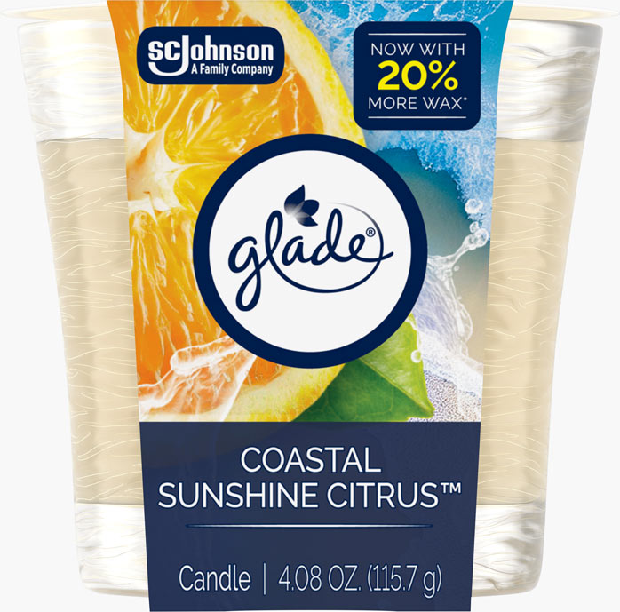 Glade® Coastal Sunshine Citrus Candle