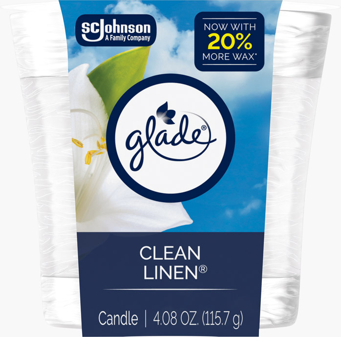 Glade® Clean Linen® Candle