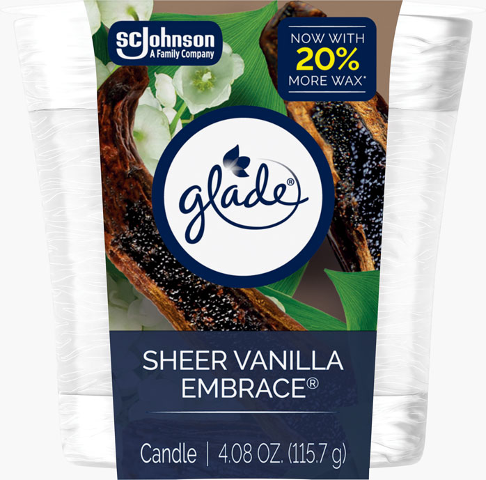 Glade® Sheer Vanilla Embrace® Candle