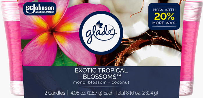 Glade® Exotic Tropical Blossoms™ Candle Twin Pack