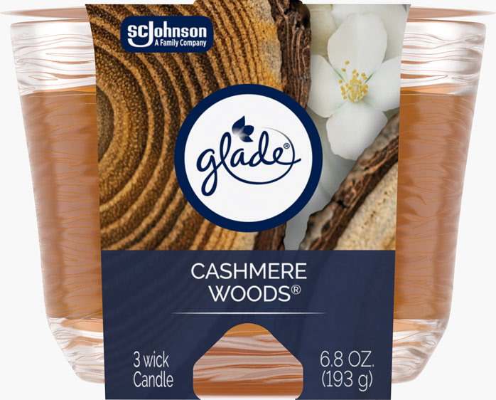 Glade® Cashmere Woods® 3-Wick Candle