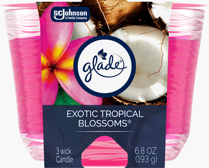 Glade® Exotic Tropical Blossoms™ 3-Wick Candle