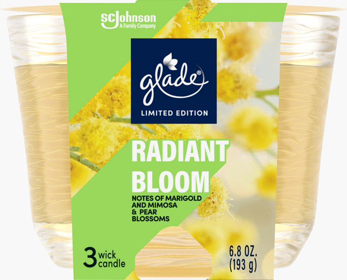 Glade® Radiant Bloom 3-Wick Candle 