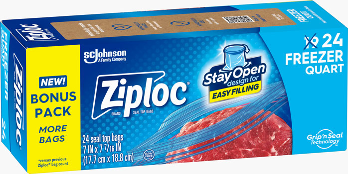 Ziploc® Brand Freezer Bags