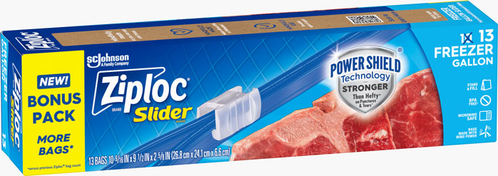 Ziploc® Brand Slider Freezer Bags