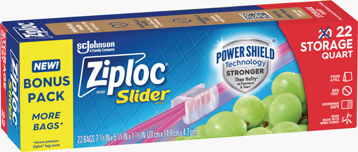 Ziploc® Brand Slider Storage Bags