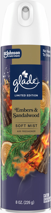 Glade® Embers & Sandalwood Soft Mist Air Freshener Spray