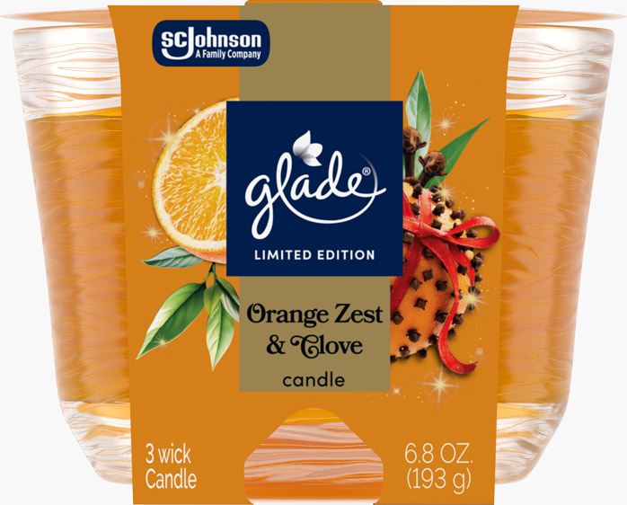 Glade® Orange Zest & Clove 3-Wick Candle