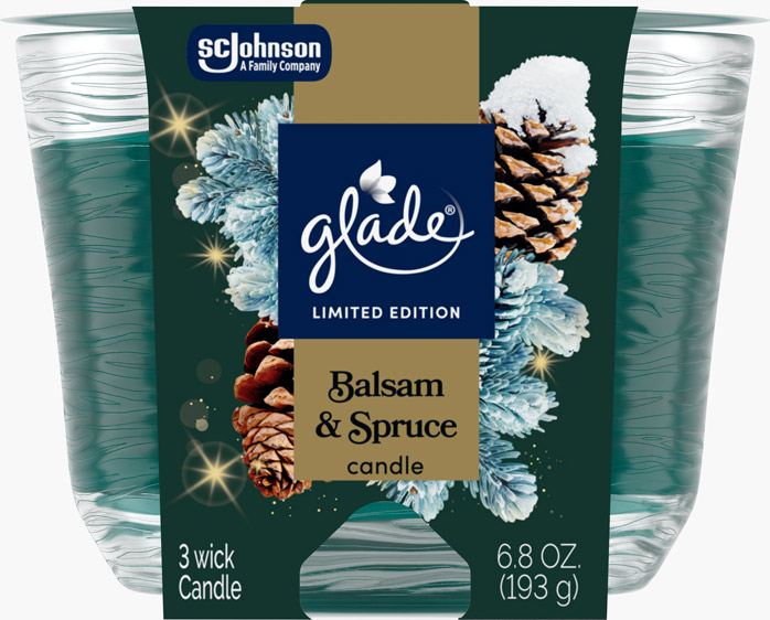 Glade® Balsam & Spruce 3-Wick Candle