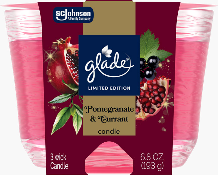 Glade® Pomegranate & Currant 3-Wick Candle