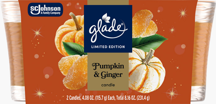 Glade® Pumpkin & Ginger Candle Twin Pack