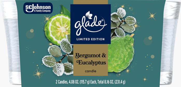 Glade® Bergamot & Eucalyptus Candle Twin Pack