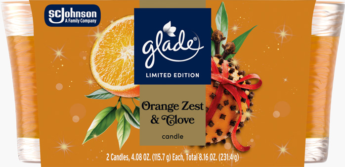 Glade® Orange Zest & Clove Candle Twin Pack