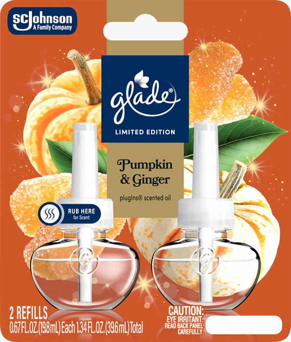 Glade® Pumpkin & Ginger PlugIns® Scented Oil Refills