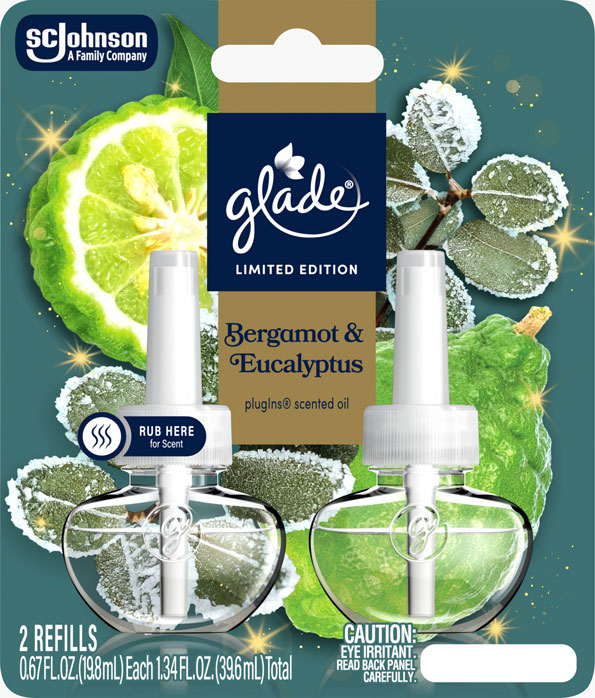 Glade® Bergamot & Eucalyptus PlugIns® Scented Oil Refills