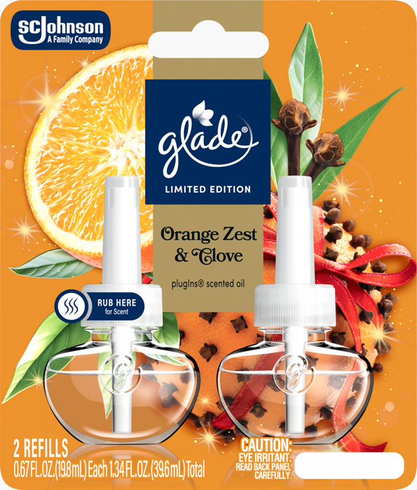 Glade® Orange Zest & Clove PlugIns® Scented Oil Refills