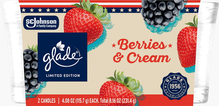 Glade® Berries & Cream Candle Twin Pack