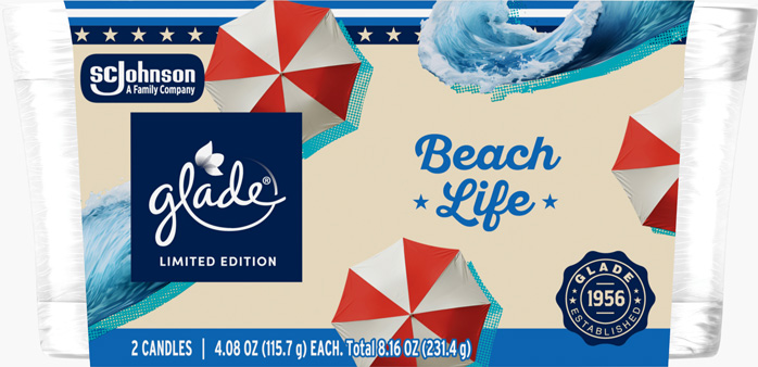 Glade® Beach Life Candle Twin Pack