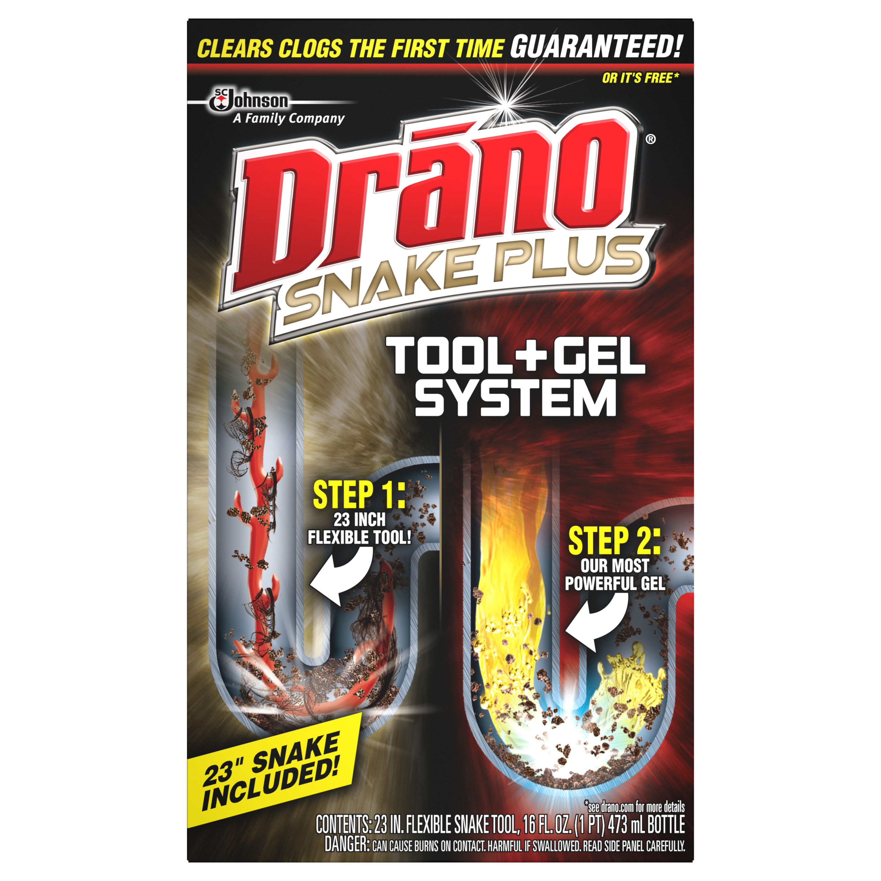 Drano® Snake Plus Tool + Gel System