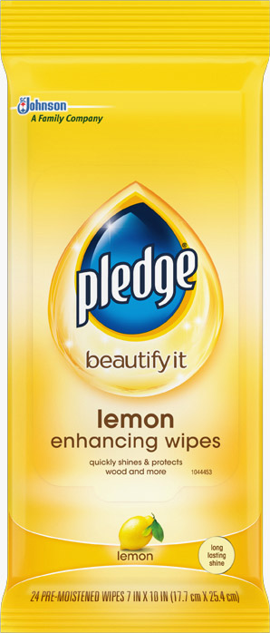 Pledge® Beautify It Lemon Enhancing Wipes